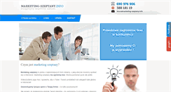 Desktop Screenshot of marketing-szeptany.info